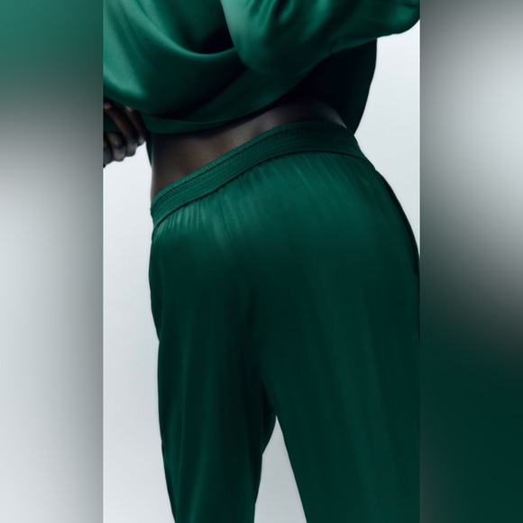 Zara satin effect joggers size L - Picture 8 of 8
